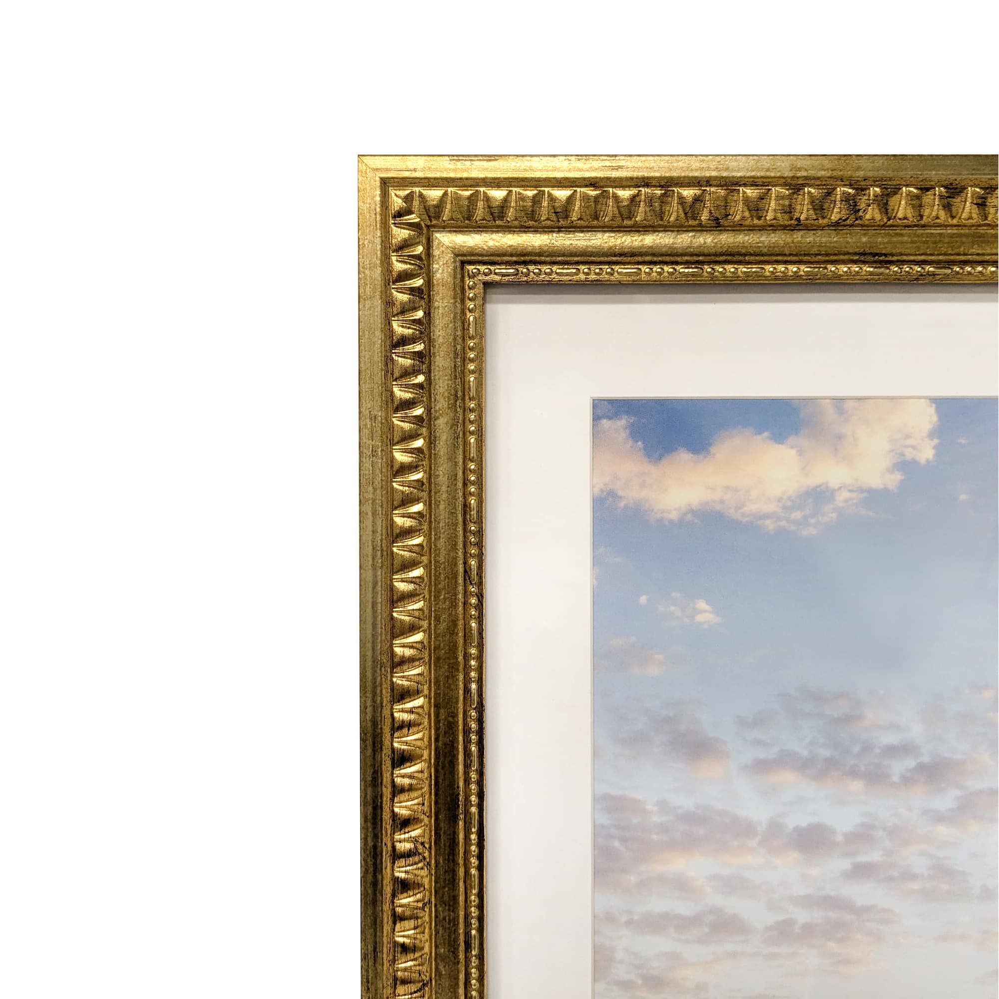 Home 9" x 12" Gold Fredrick Frame with Mat by Studio Décor®